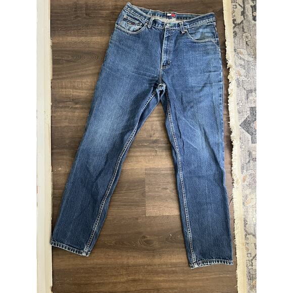 Tommy Hilfiger Men’s Vtg 90s Flag Tommy Denim Jeans 38 32 - Picture 3 of 12